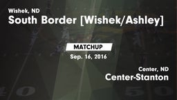 Matchup: South Border co-op [ vs. Center-Stanton  2016