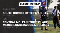 Recap: South Border [Wishek/Ashley]  vs. Central McLean [Turtle Lake-Mercer/Underwood/McClusky]  2016