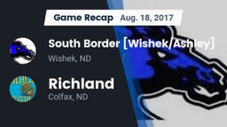 Recap: South Border [Wishek/Ashley]  vs. Richland  2017