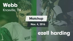 Matchup: Webb vs. ezell harding 2016