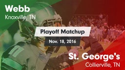 Matchup: Webb vs. St. George's  2016