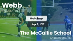Matchup: Webb vs. The McCallie School 2017