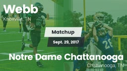 Matchup: Webb vs. Notre Dame Chattanooga 2017