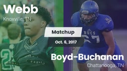 Matchup: Webb vs. Boyd-Buchanan  2017