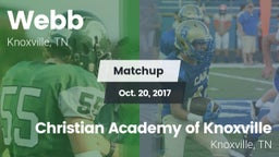 Matchup: Webb vs. Christian Academy of Knoxville 2017