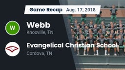 Recap: Webb  vs. Evangelical Christian School 2018