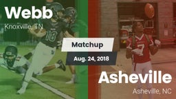 Matchup: Webb vs. Asheville  2018