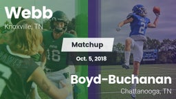 Matchup: Webb vs. Boyd-Buchanan  2018