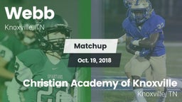 Matchup: Webb vs. Christian Academy of Knoxville 2018