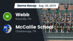 Recap: Webb  vs. McCallie School 2019