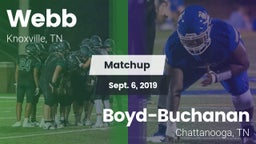 Matchup: Webb vs. Boyd-Buchanan  2019
