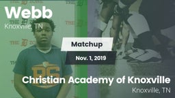 Matchup: Webb vs. Christian Academy of Knoxville 2019