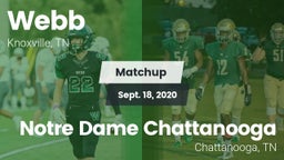 Matchup: Webb vs. Notre Dame Chattanooga 2020