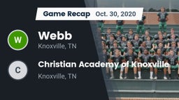 Recap: Webb  vs. Christian Academy of Knoxville 2020