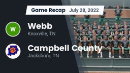 Recap: Webb  vs. Campbell County  2022