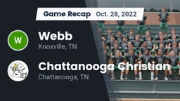 Recap: Webb  vs. Chattanooga Christian  2022