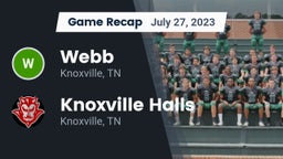 Recap: Webb  vs. Knoxville Halls  2023