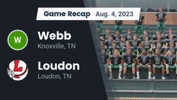 Recap: Webb  vs. Loudon  2023