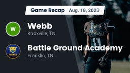 Recap: Webb  vs. Battle Ground Academy  2023