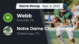 Recap: Webb  vs. Notre Dame Chattanooga 2023