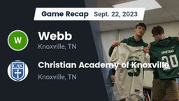 Recap: Webb  vs. Christian Academy of Knoxville 2023