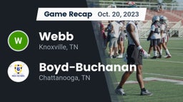 Recap: Webb  vs. Boyd-Buchanan  2023