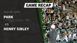 Recap: Park  vs. Henry Sibley  2016