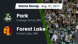 Recap: Park  vs. Forest Lake  2017