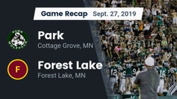 Recap: Park  vs. Forest Lake  2019