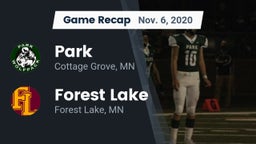 Recap: Park  vs. Forest Lake  2020