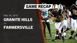 Recap: Granite Hills  vs. Farmersville  2015