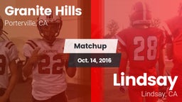 Matchup: Granite Hills vs. Lindsay  2016