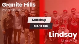 Matchup: Granite Hills vs. Lindsay  2017