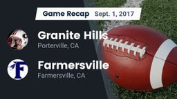 Recap: Granite Hills  vs. Farmersville  2017
