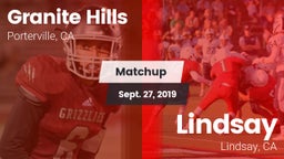 Matchup: Granite Hills vs. Lindsay  2019