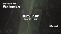 Matchup: Weleetka vs. Maud 2016