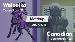 Matchup: Weleetka vs. Canadian  2016