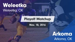 Matchup: Weleetka vs. Arkoma  2016