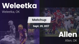 Matchup: Weleetka vs. Allen  2017