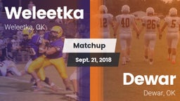 Matchup: Weleetka vs. Dewar  2018