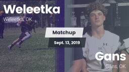 Matchup: Weleetka vs. Gans  2019