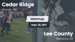 Matchup: Cedar Ridge vs. Lee County  2017