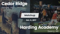 Matchup: Cedar Ridge vs. Harding Academy  2017