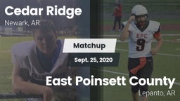 Matchup: Cedar Ridge vs. East Poinsett County  2020