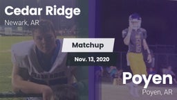 Matchup: Cedar Ridge vs. Poyen  2020
