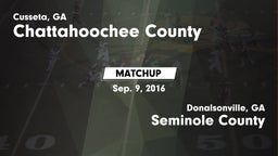 Matchup: Chattahoochee County vs. Seminole County  2016