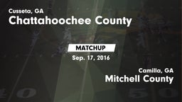 Matchup: Chattahoochee County vs. Mitchell County  2016