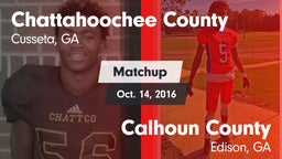 Matchup: Chattahoochee County vs. Calhoun County  2016