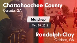 Matchup: Chattahoochee County vs. Randolph-Clay  2016