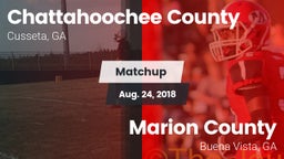 Matchup: Chattahoochee County vs. Marion County  2018